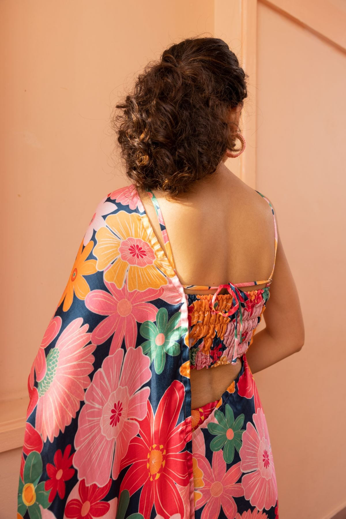Rhythm Saree - Mosaic Pink Print