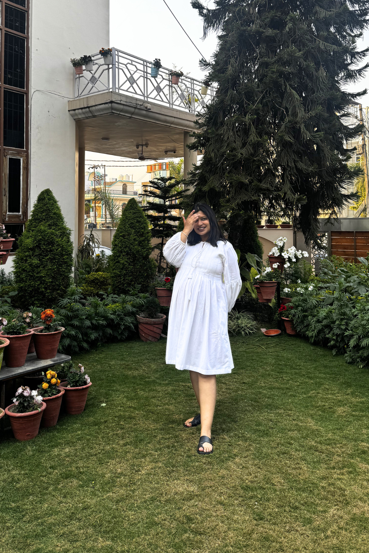 Sonal X Mid Summer Dress - White