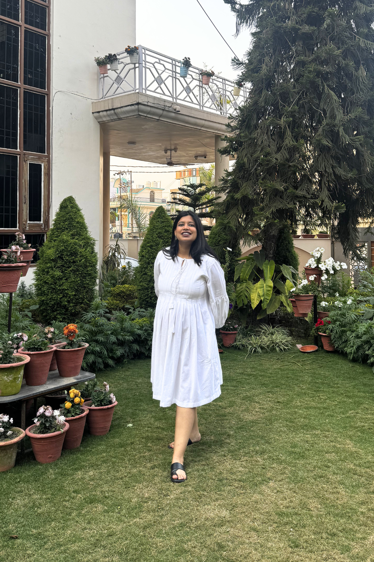 Sonal X Mid Summer Dress - White