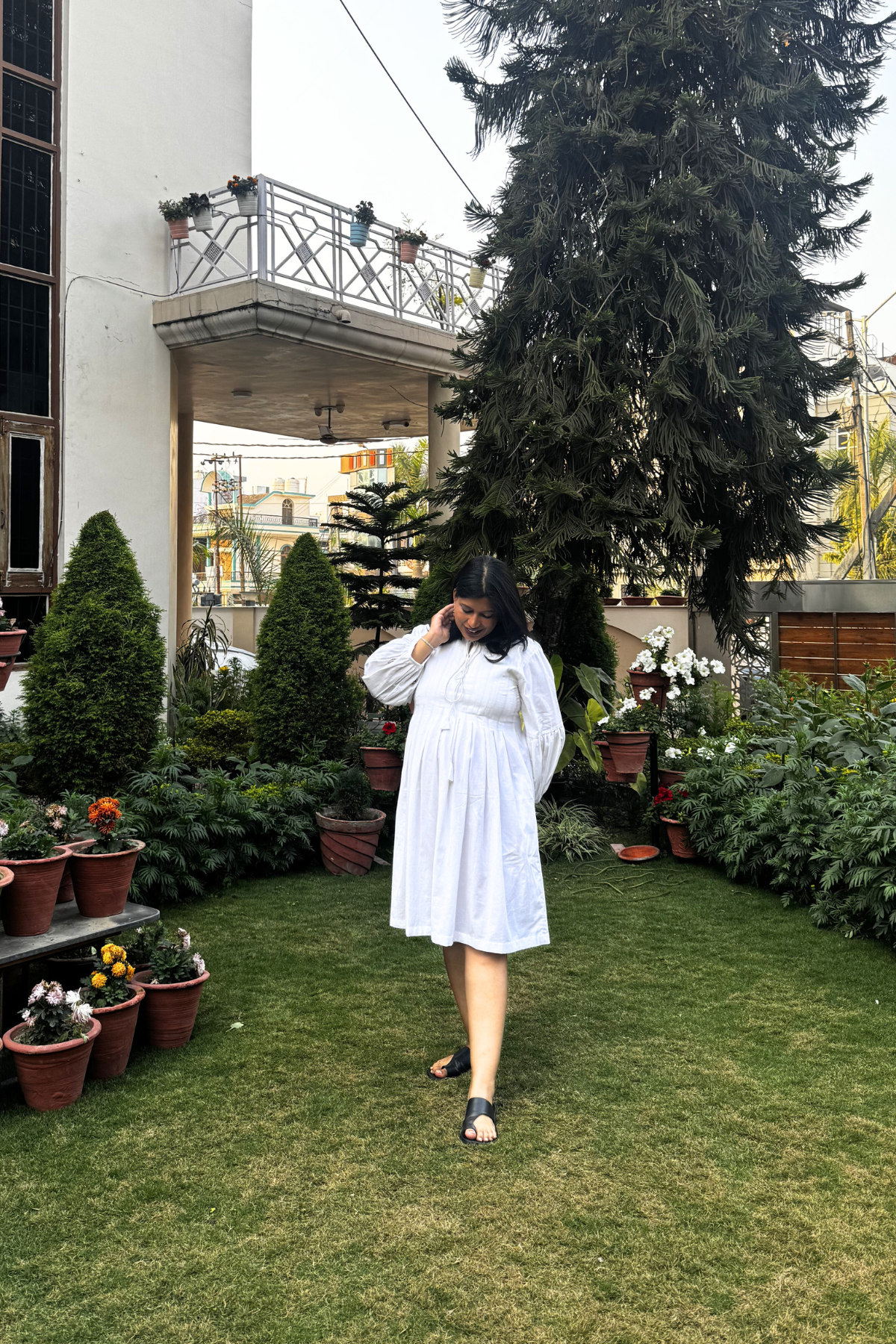 Sonal X Mid Summer Dress - White