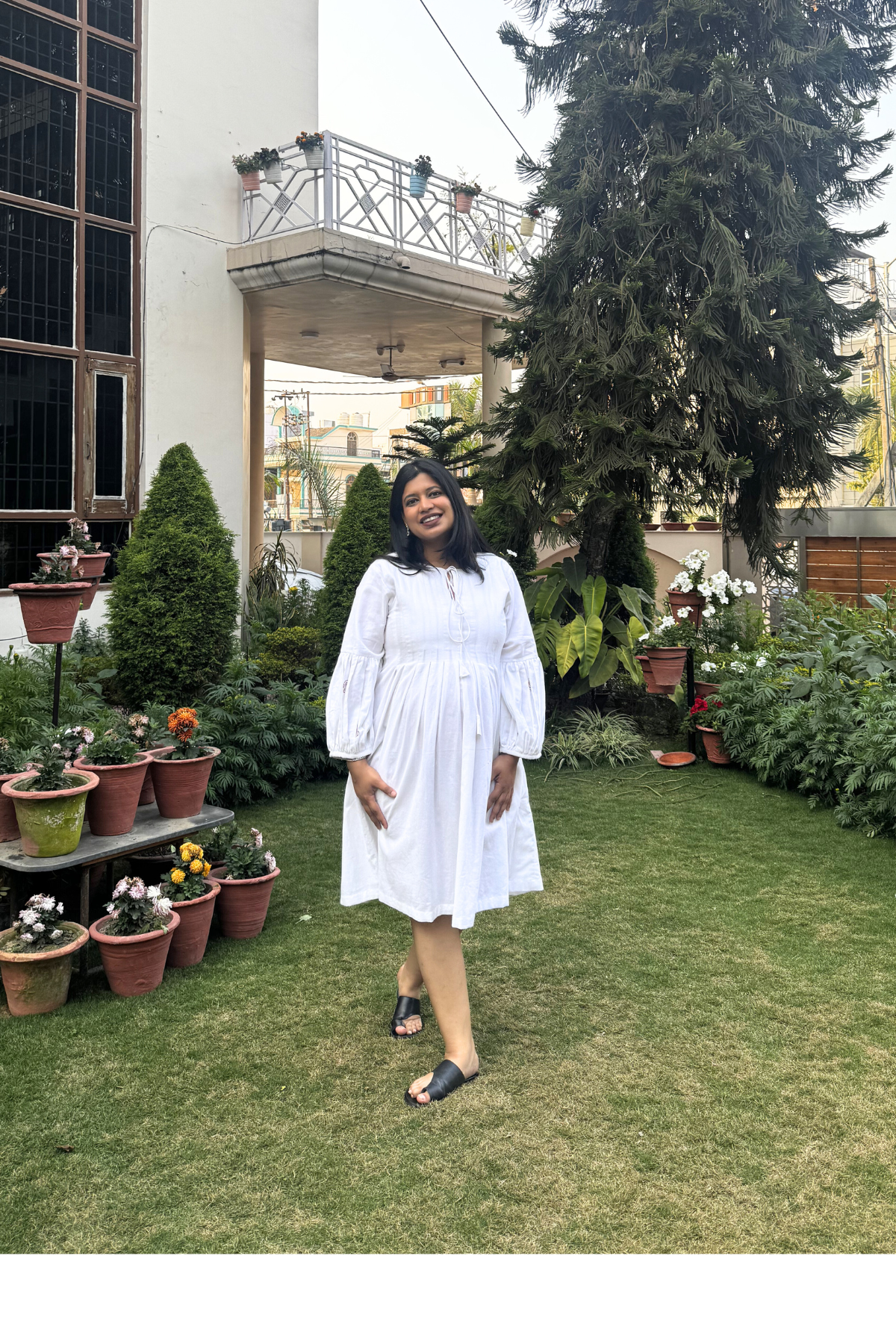 Sonal X Mid Summer Dress - White