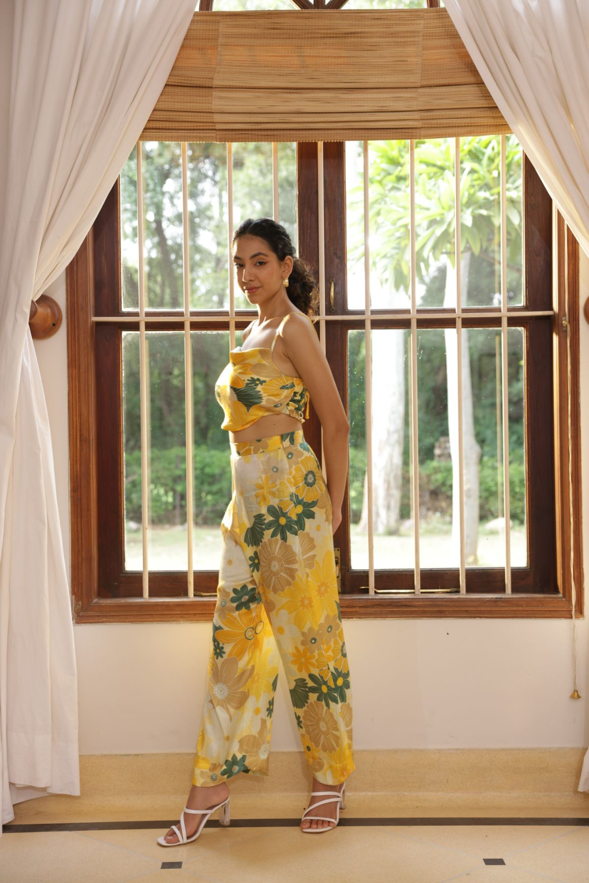Calla Pants - Mosaic Yellow Print