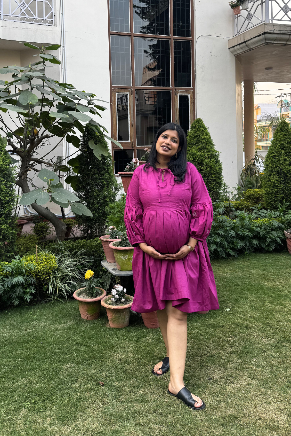 Sonal X Mid Summer Dress - Magenta