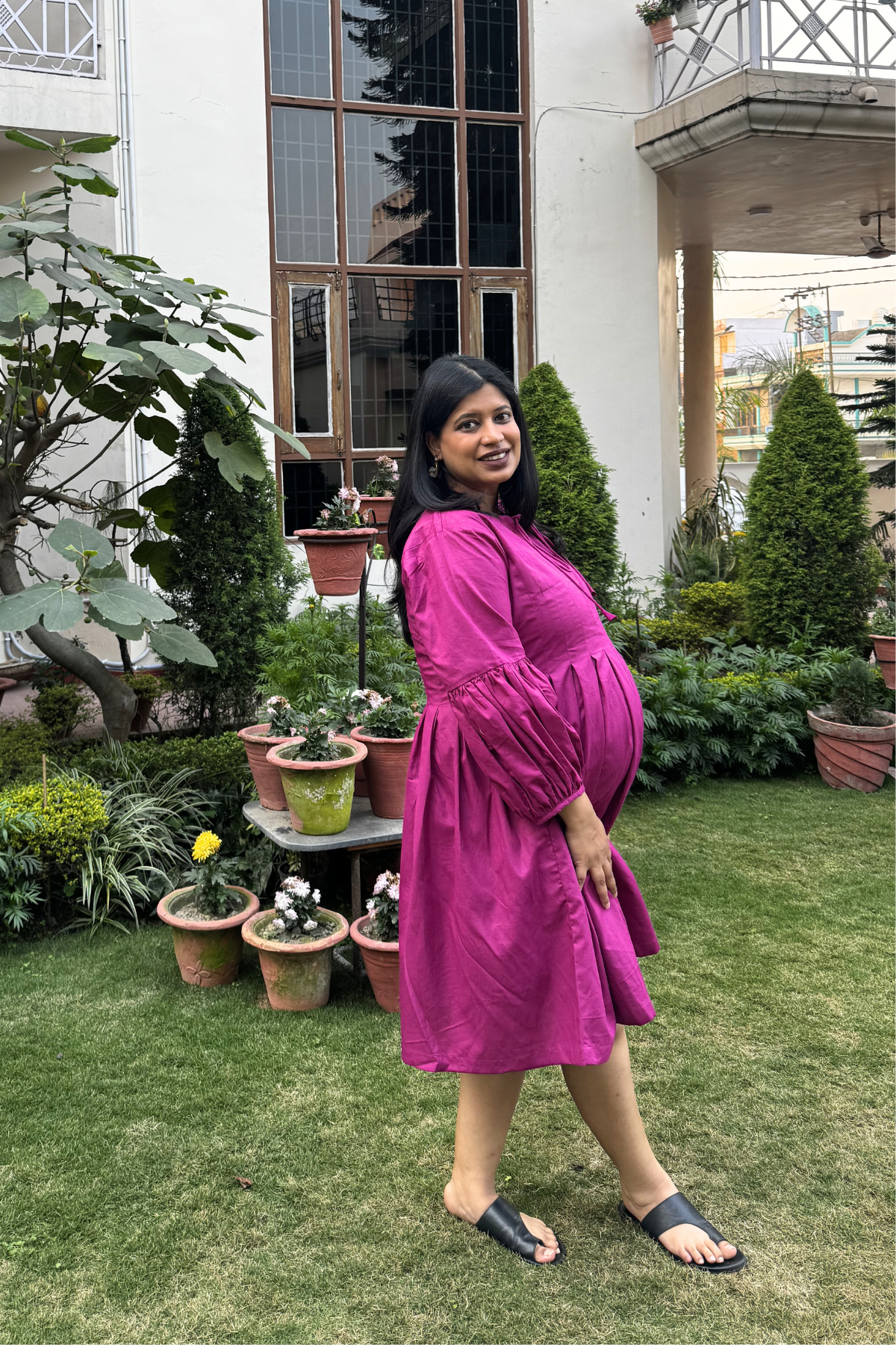 Sonal X Mid Summer Dress - Magenta