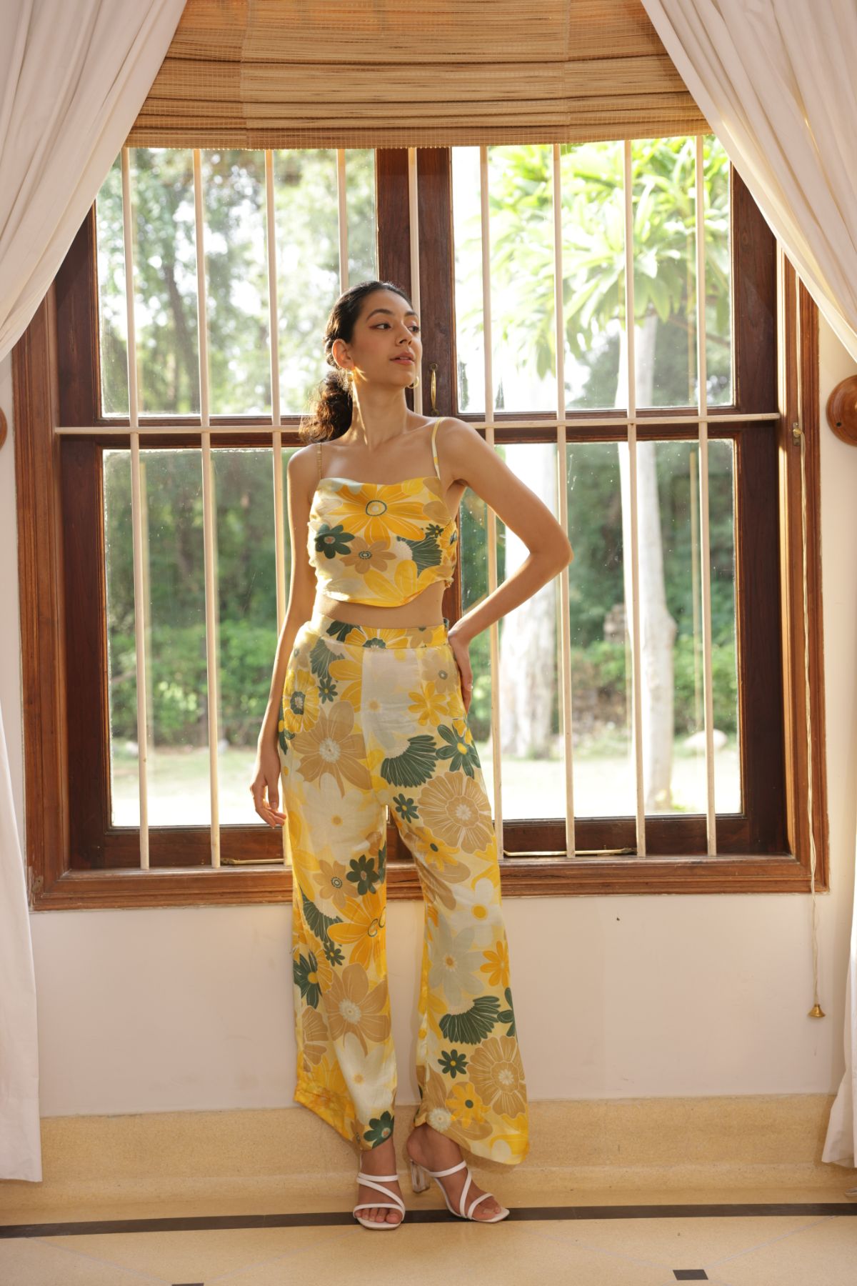 Calla Pants - Mosaic Yellow Print