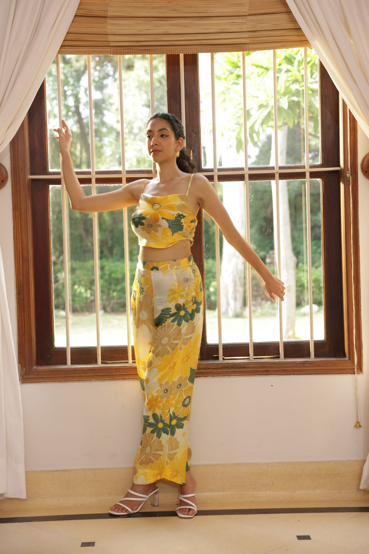Calla Pants - Mosaic Yellow Print