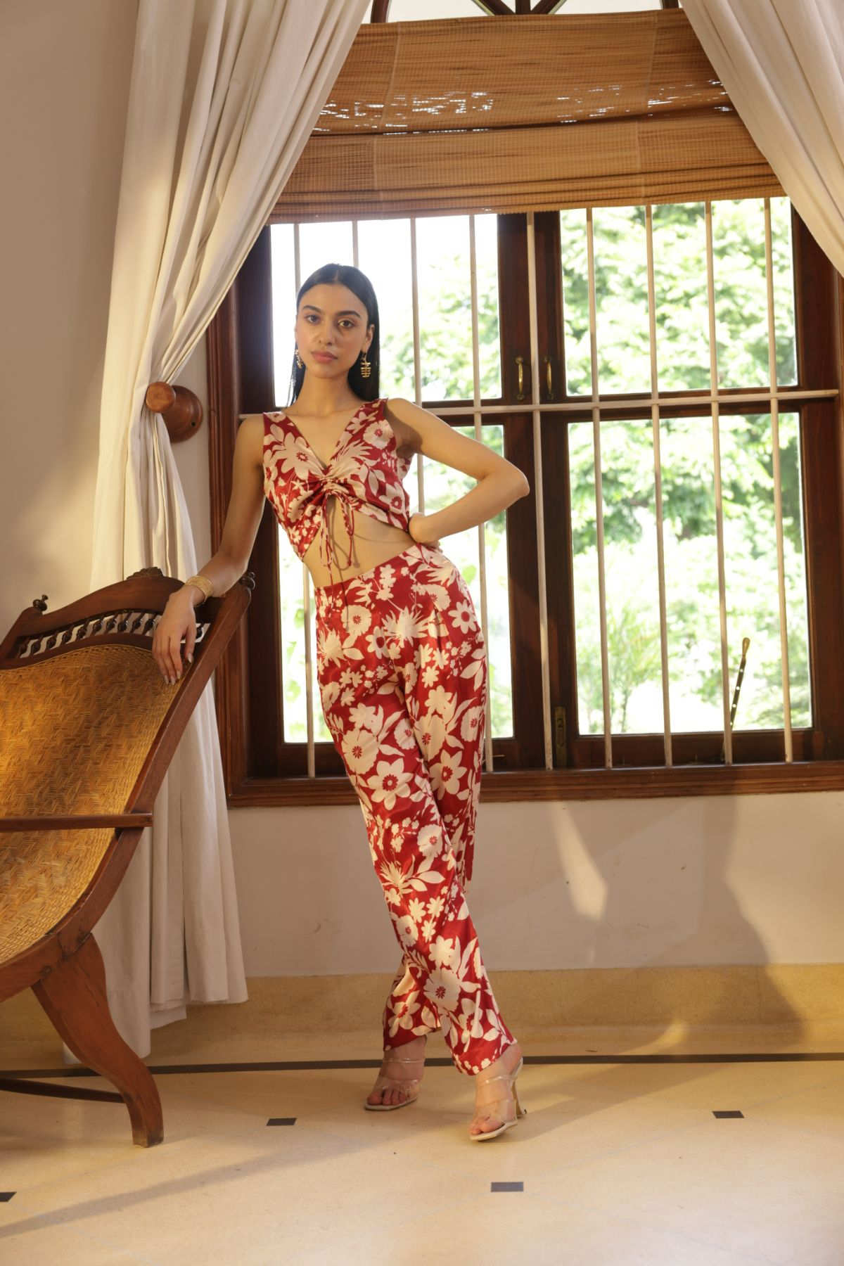 Masai Crop top - Oasis Red Print