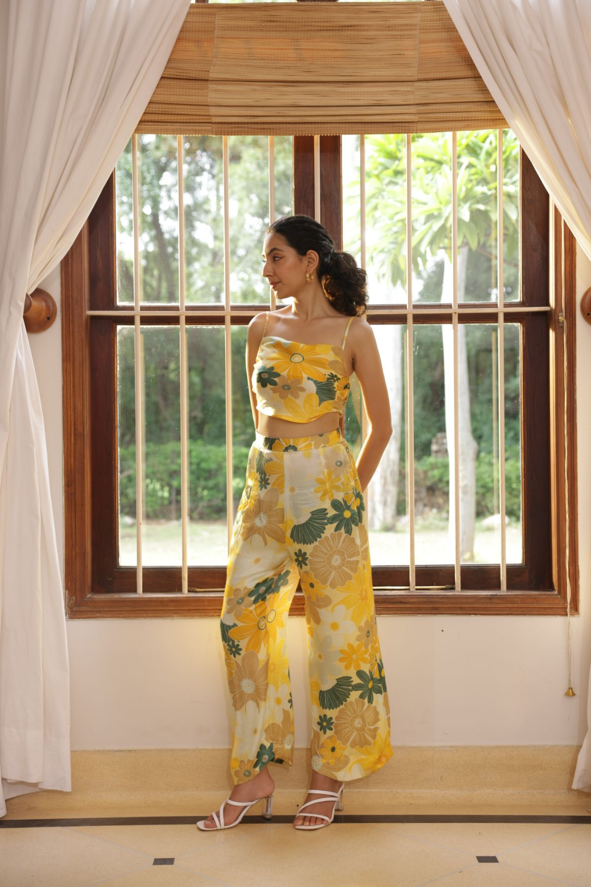 Calla Pants - Mosaic Yellow Print