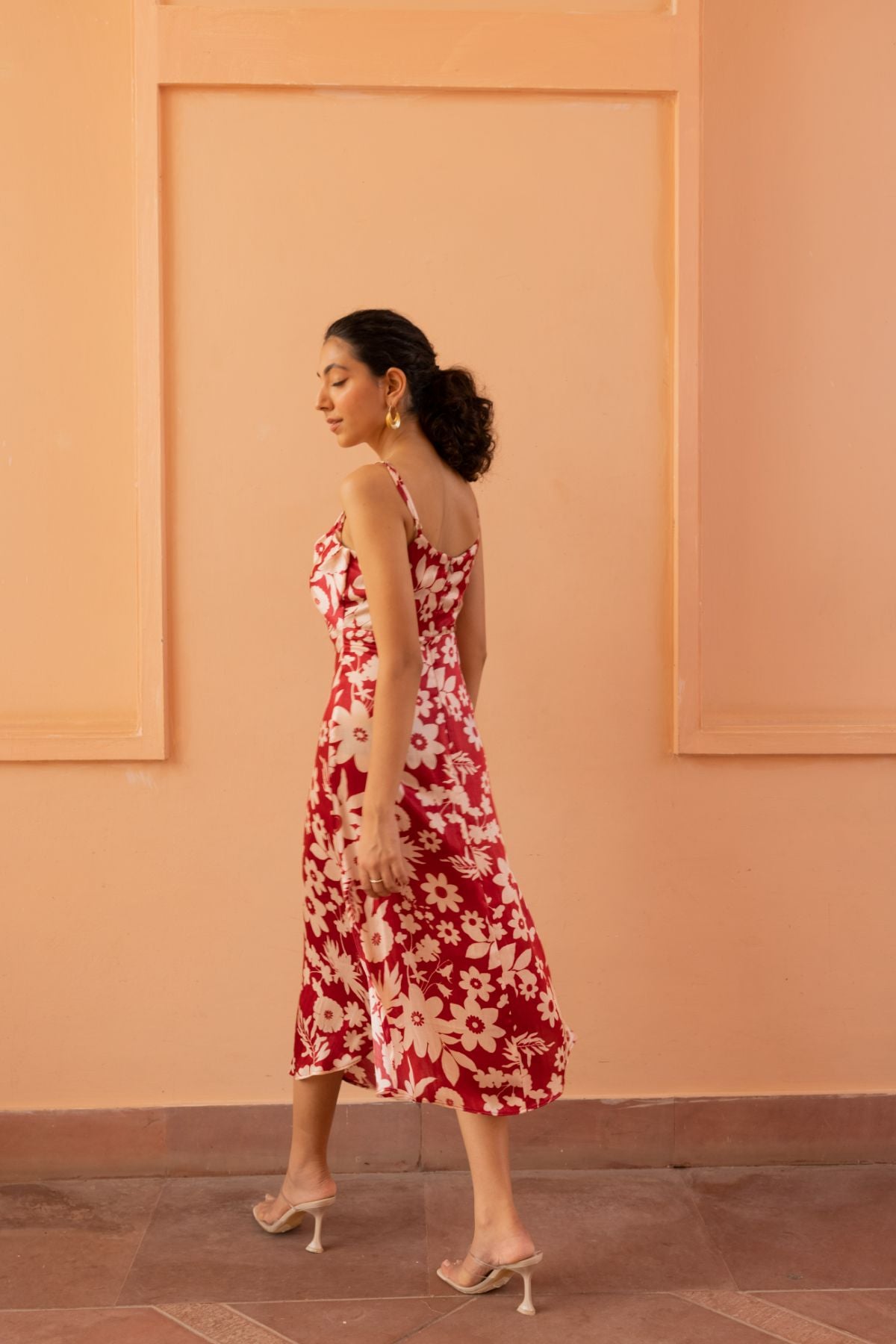 Ornate Dress - Oasis Red Print