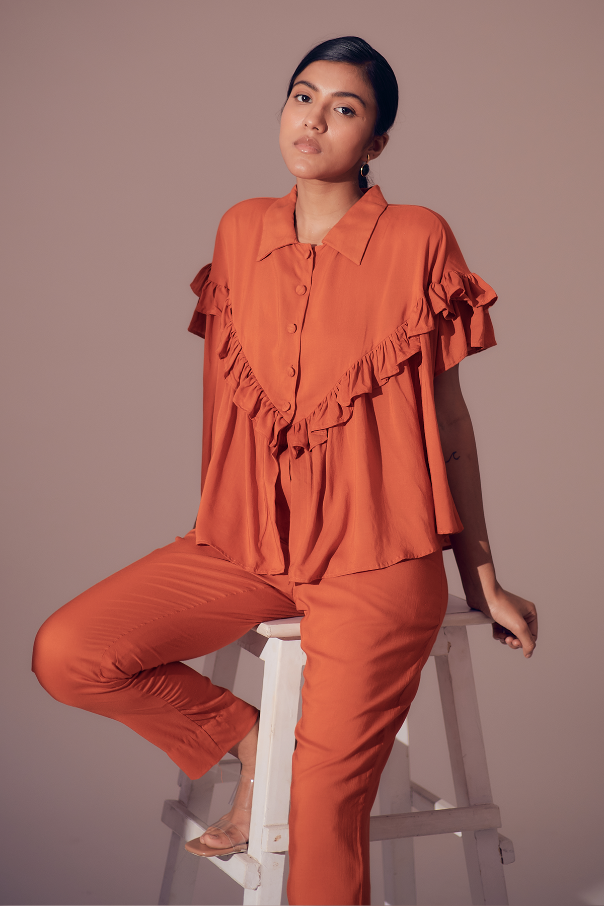 Fiji Top - Sunset Orange