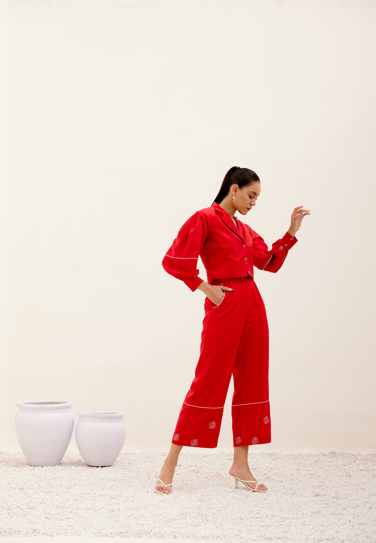 Cosmos Blazer - Red