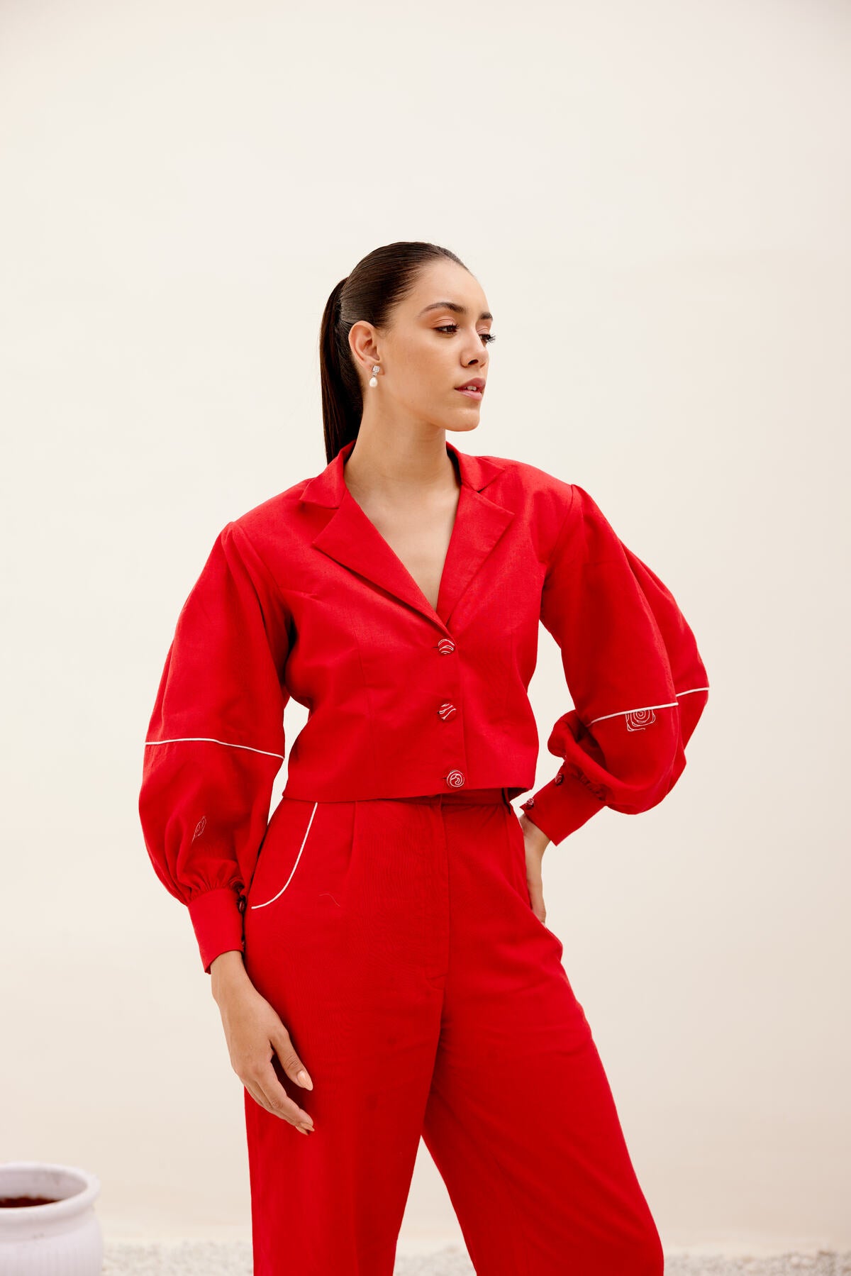 Cosmos Blazer - Red