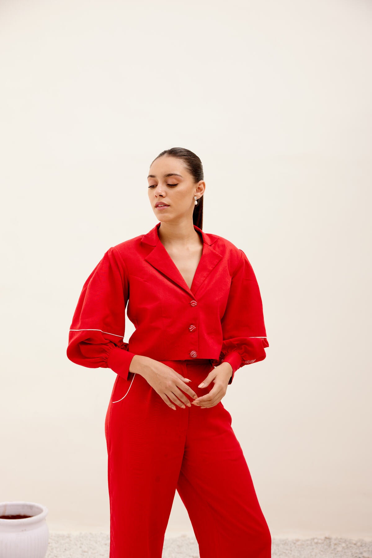 Cosmos Blazer - Red