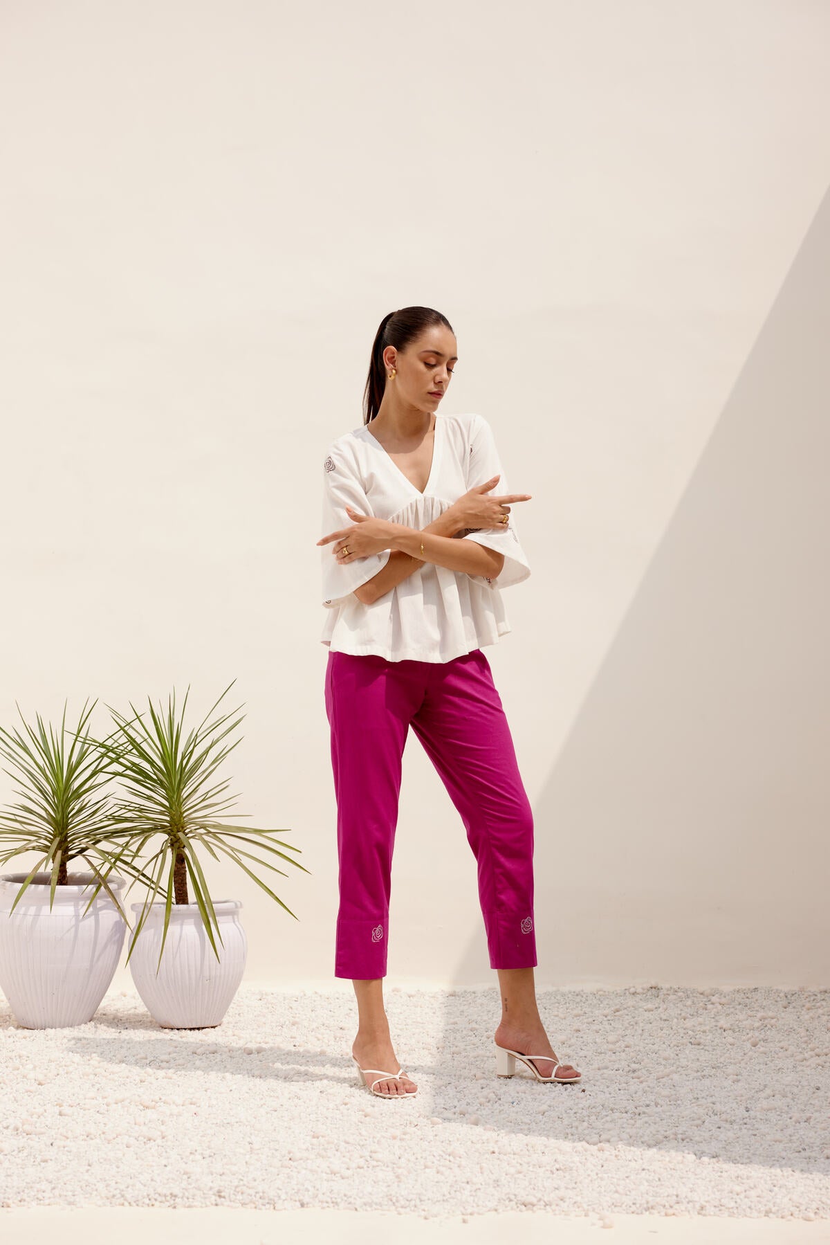 Serenity Co-ord set - White (Set of 2)