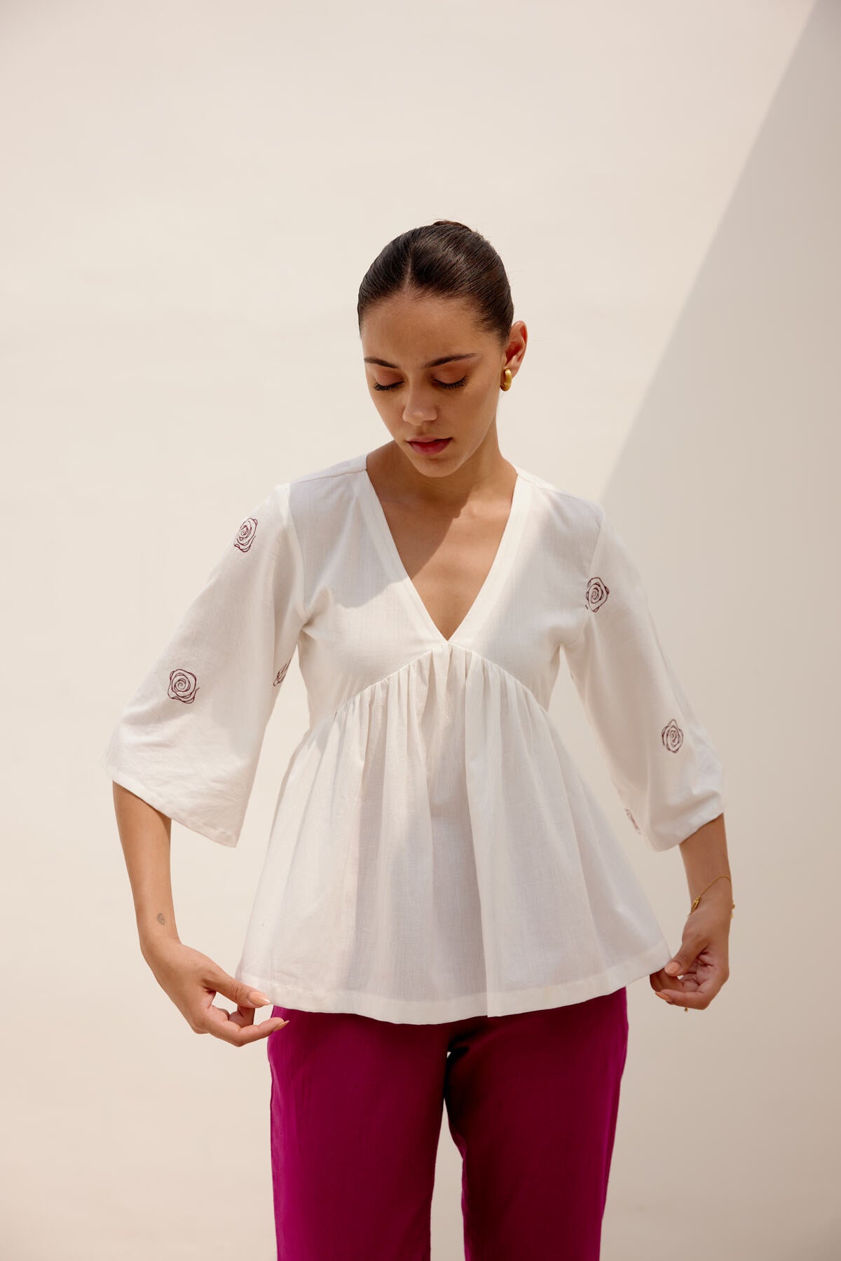Serenity Co-ord set - White (Set of 2)