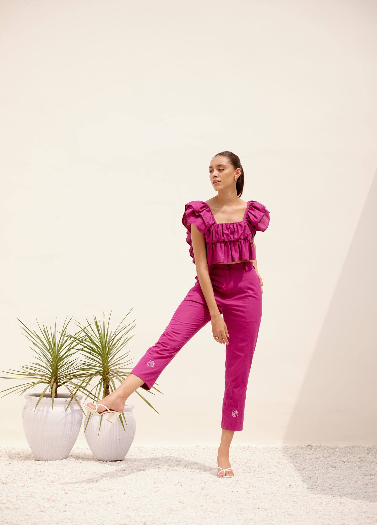 Mimosa Co-ord Set - Magenta (Set of 2)