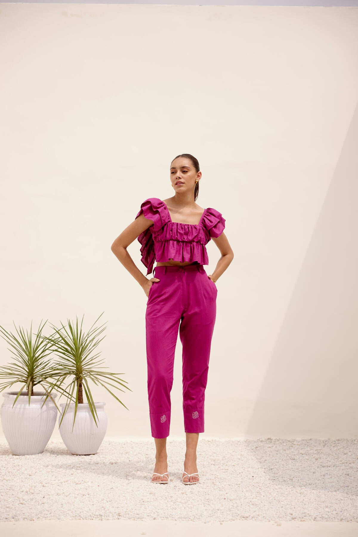 Mimosa Co-ord Set - Magenta (Set of 2)