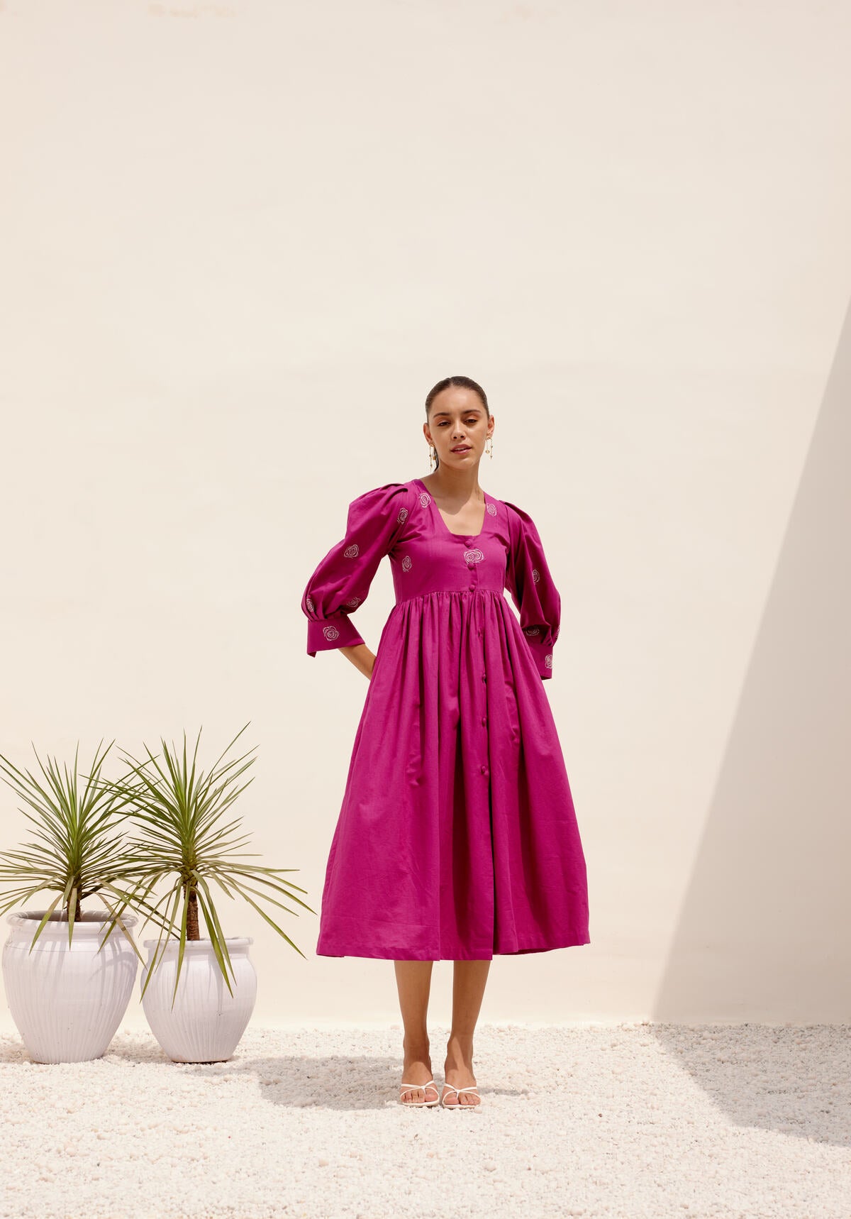 Sienna Dress - Magenta