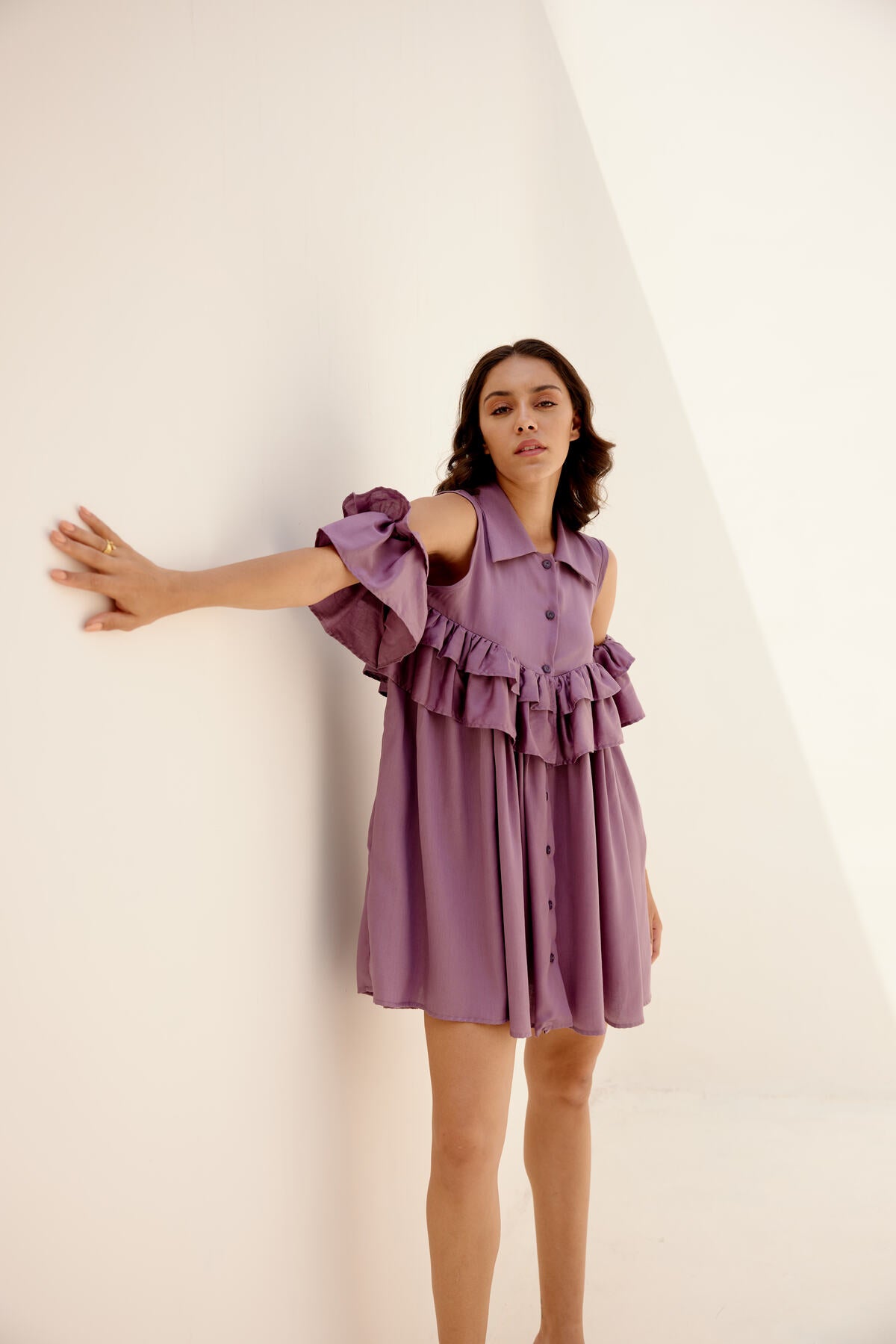 Meadow Short Dress - Lavender