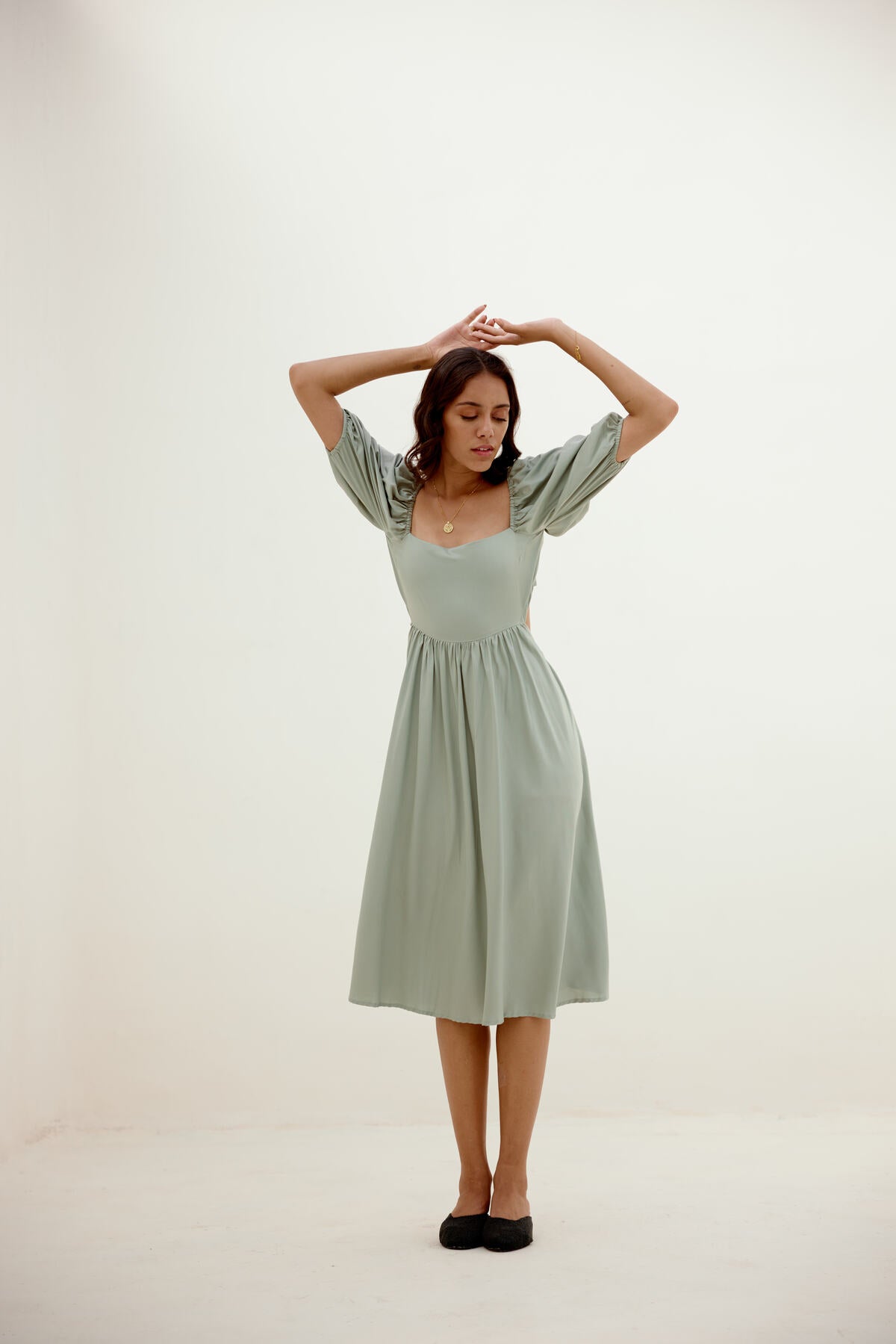 Hush Hush Cut Out Dress - Green