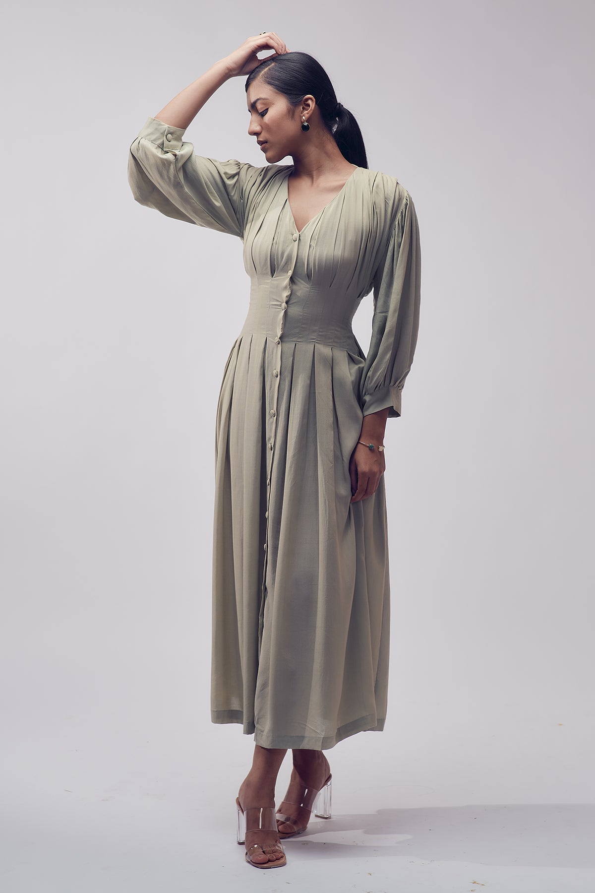 Georgia Dress - Paradise Mint Green