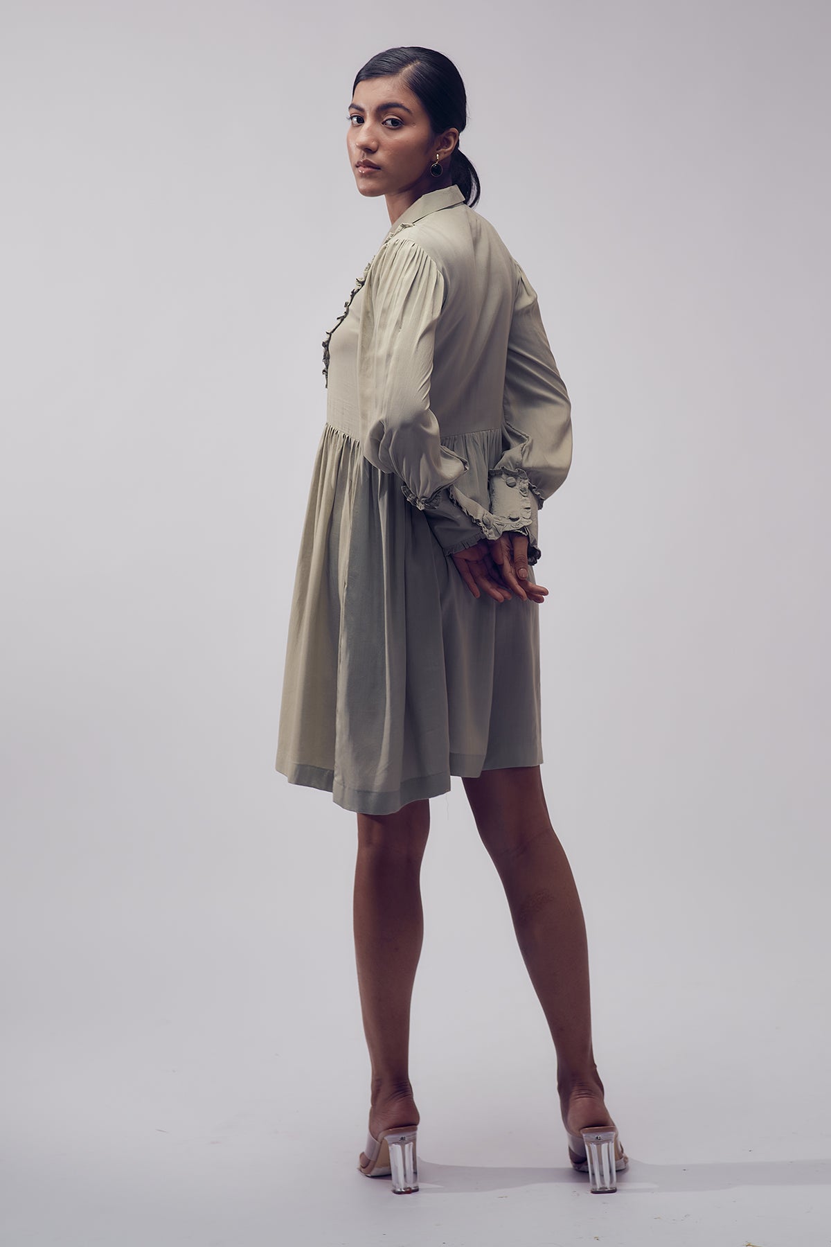Dora Short Dress - Paradise Mint Green