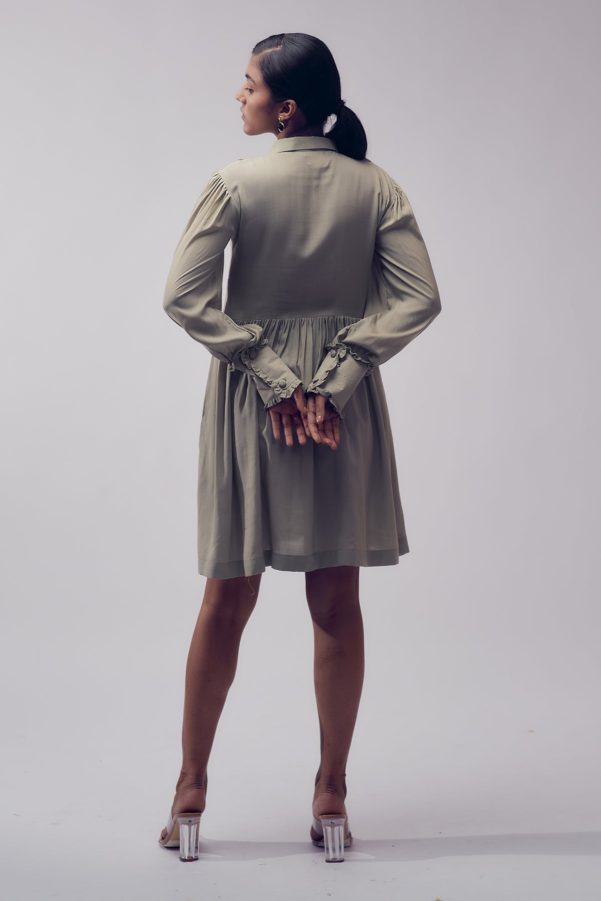 Dora Short Dress - Paradise Mint Green