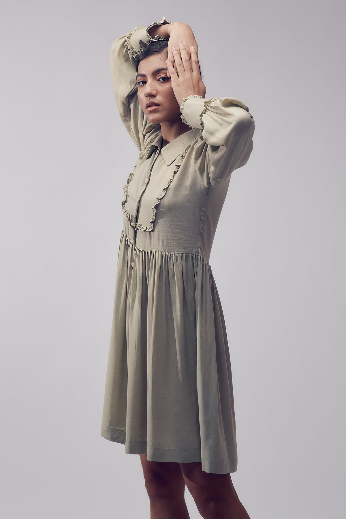 Dora Short Dress - Paradise Mint Green