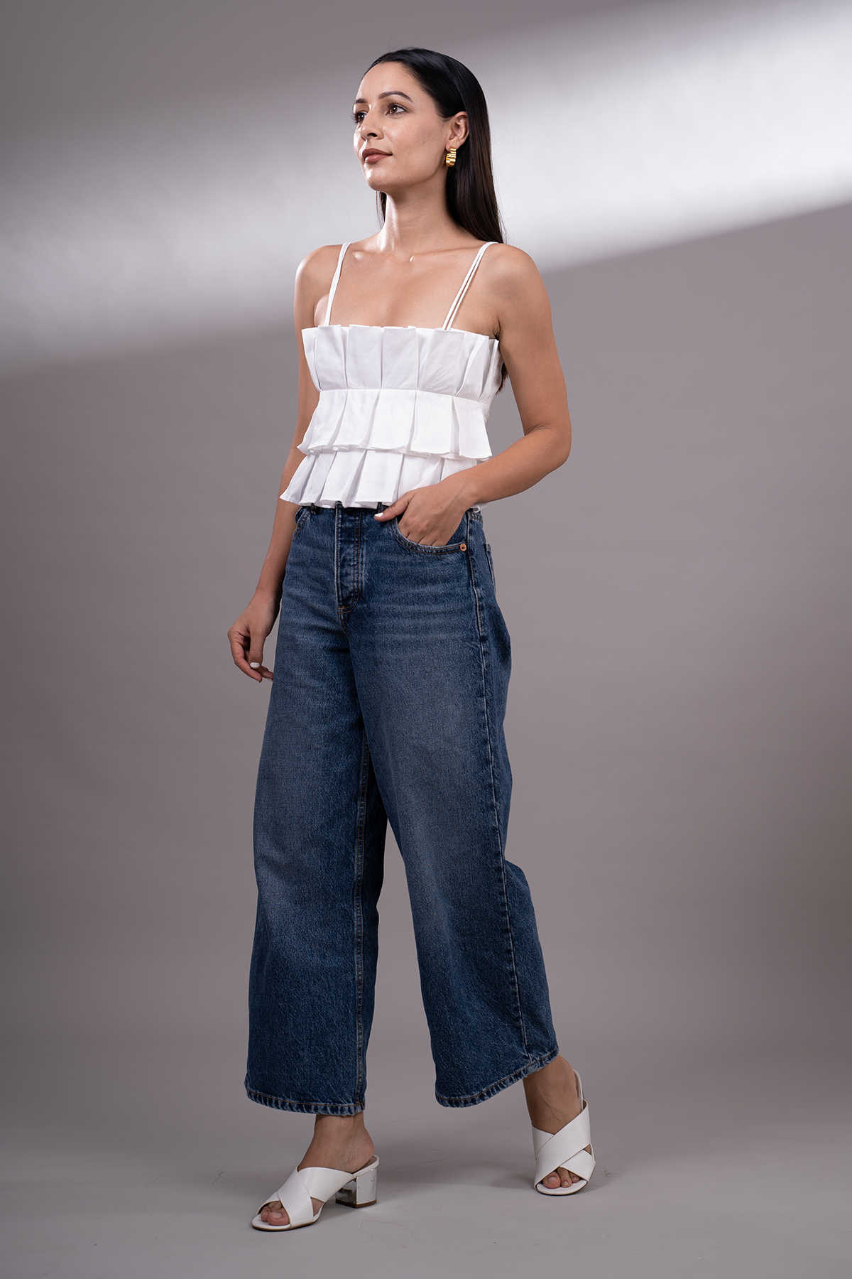 Snow Crop Top - White