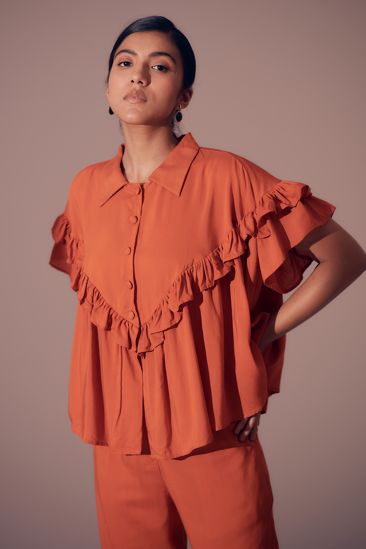 Fiji Top - Sunset Orange