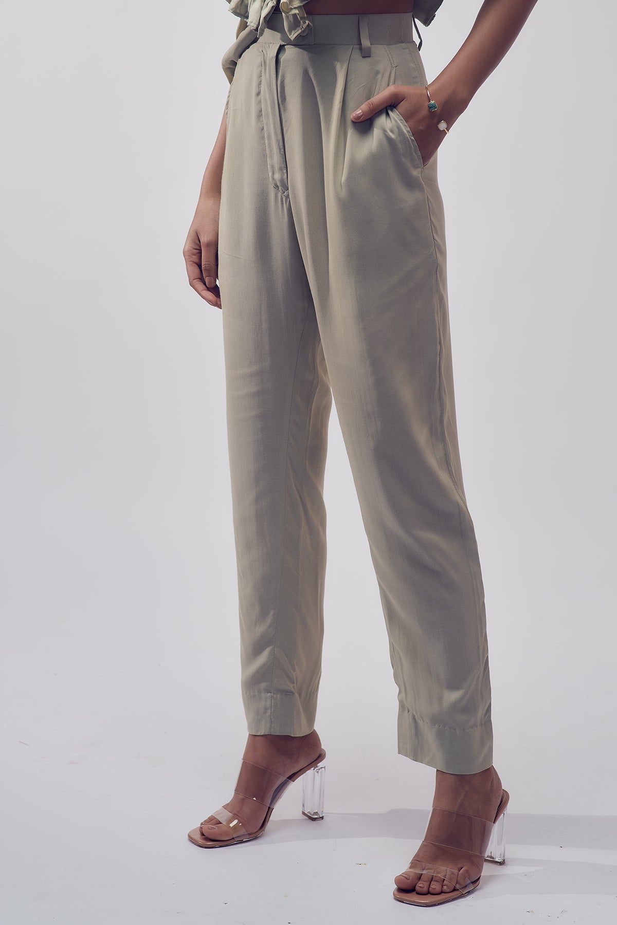Clio Pants - Paradise Mint Green