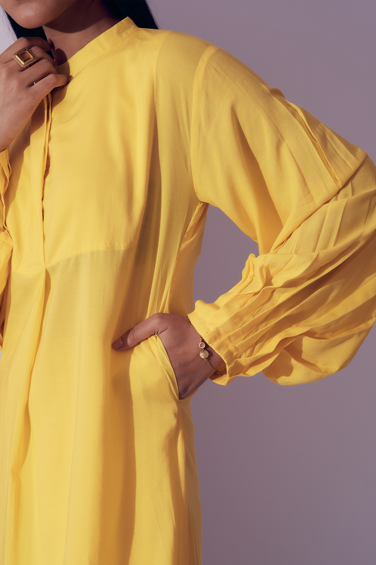 Napa Long Shirt - Sunrise Yellow