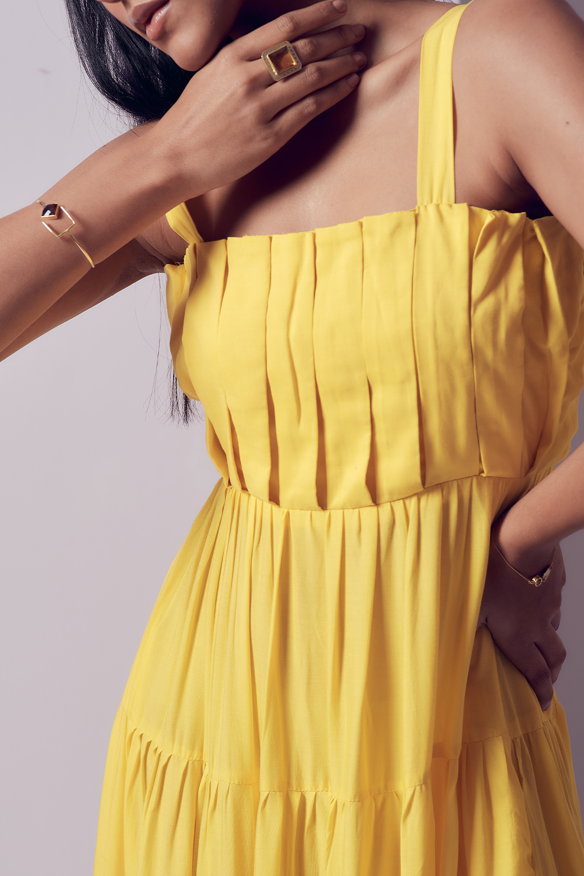 Merrylin Dress - Sunrise Yellow