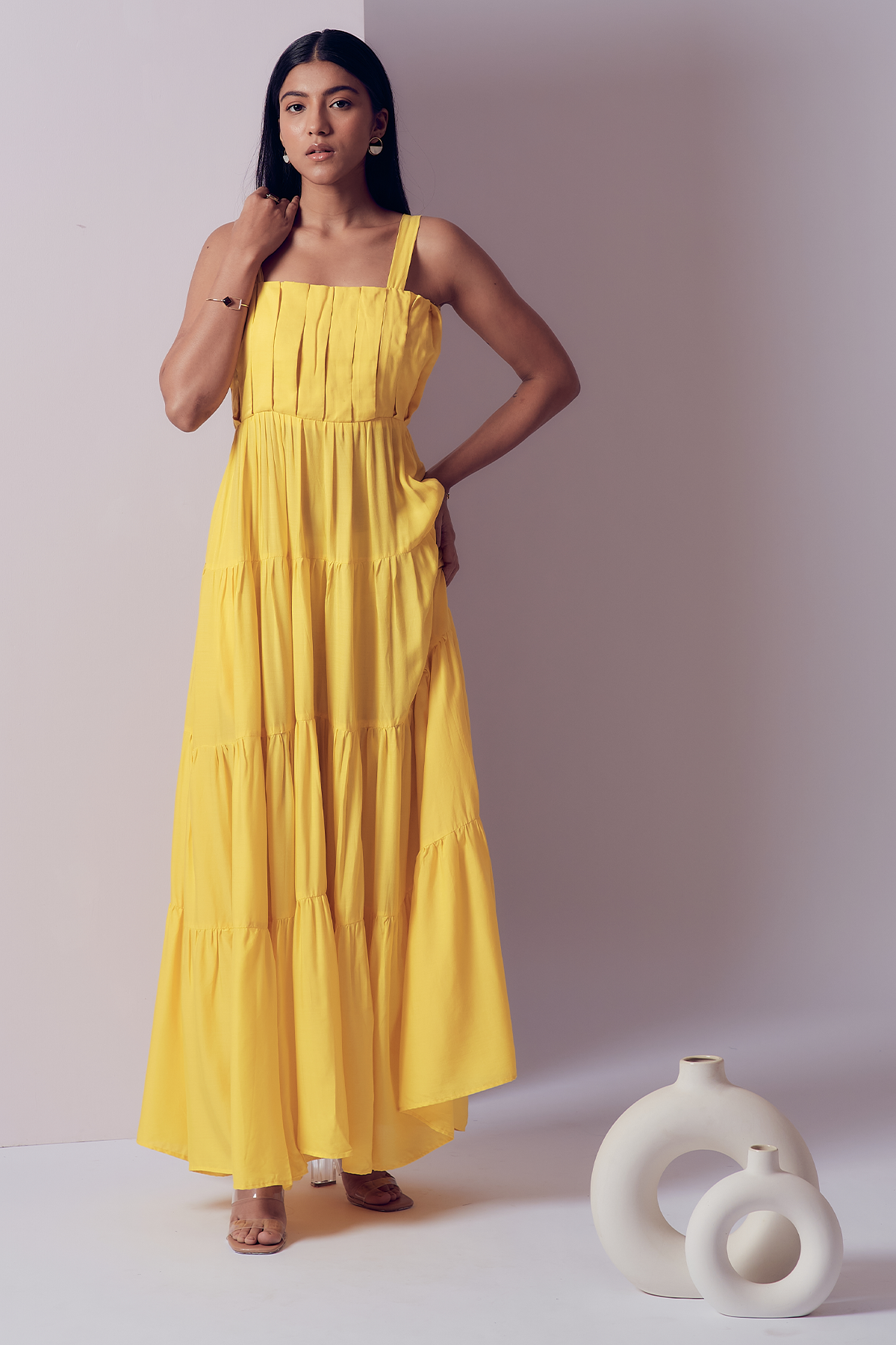 Merrylin Dress - Sunrise Yellow