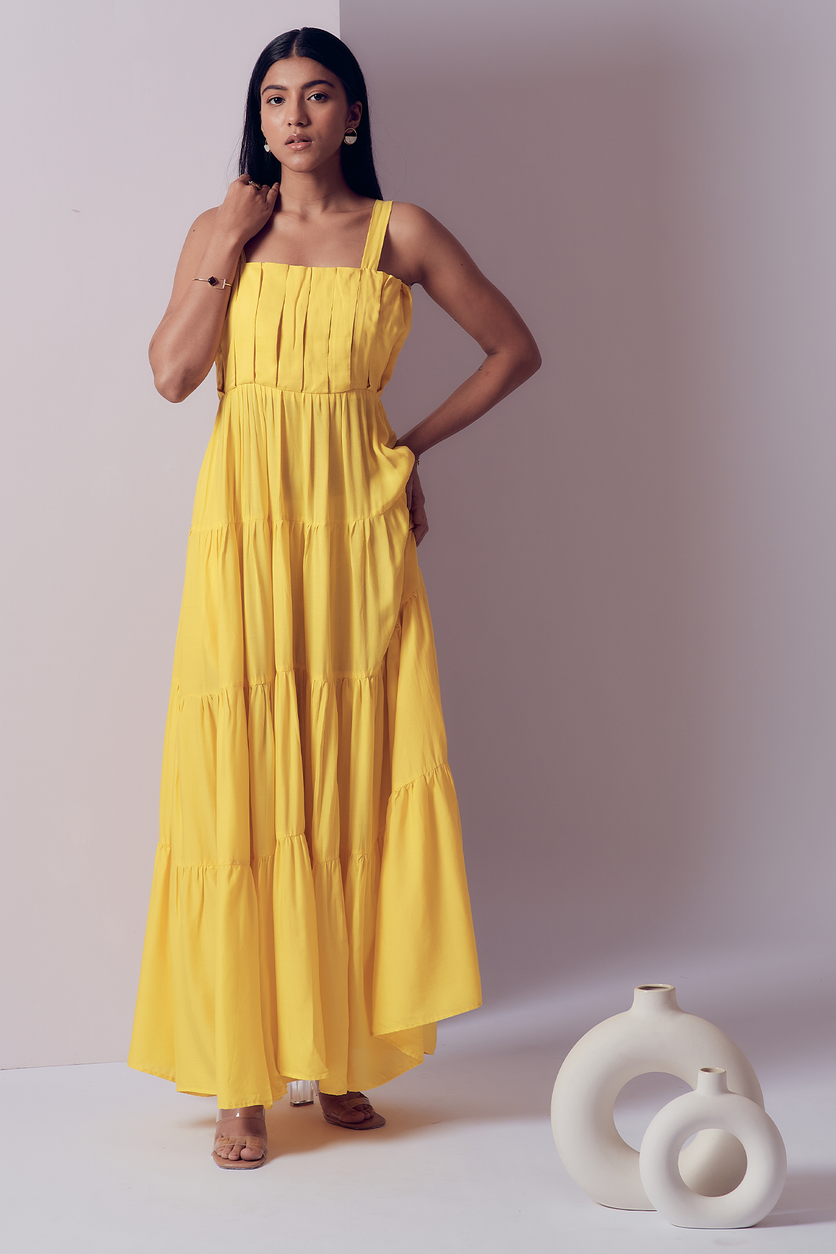 Merrylin Dress  - Sunrise Yellow