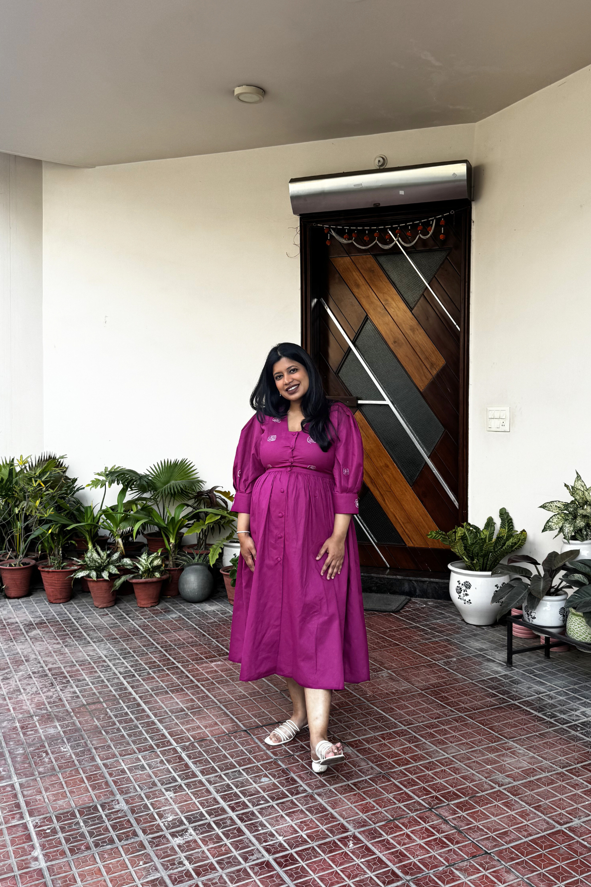 Sonal X Sienna Dress - Magenta