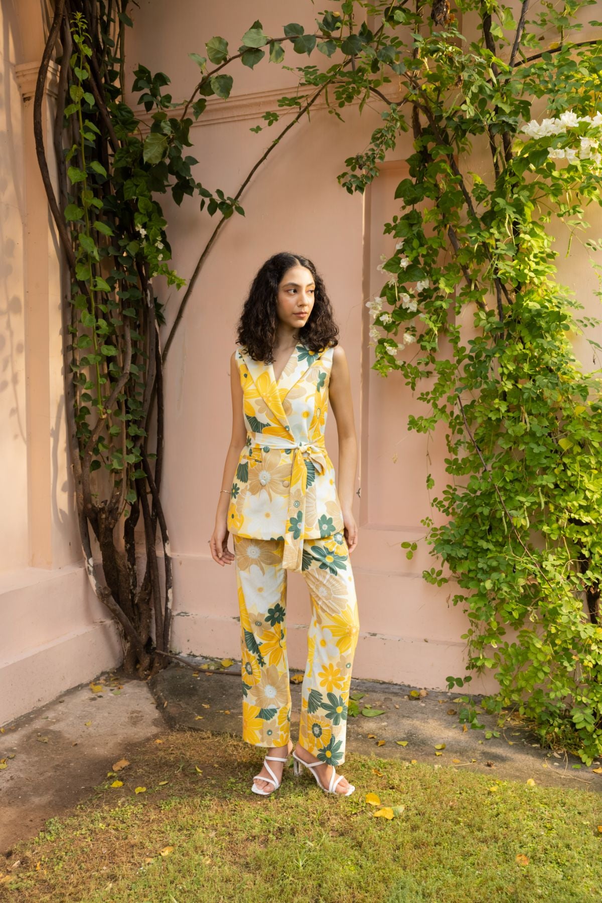 Essence Co-ord Set - Mosaic Yellow Print (Set of 2)