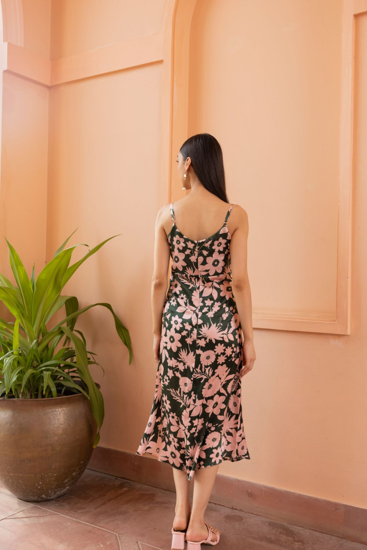 Ornate Dress - Oasis Green Print