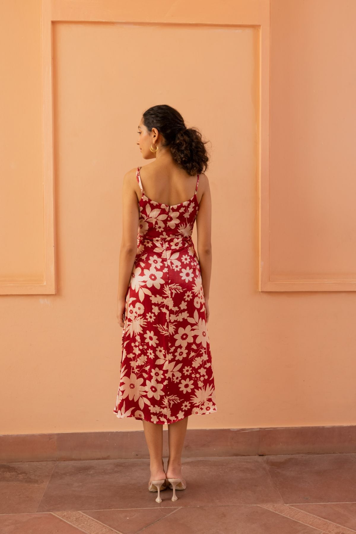 Ornate Dress - Oasis Red Print