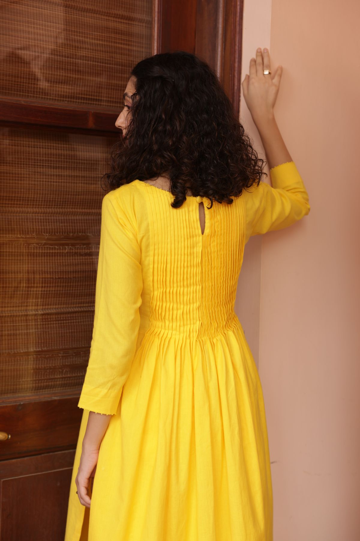 Flamingo Kurta - Yellow