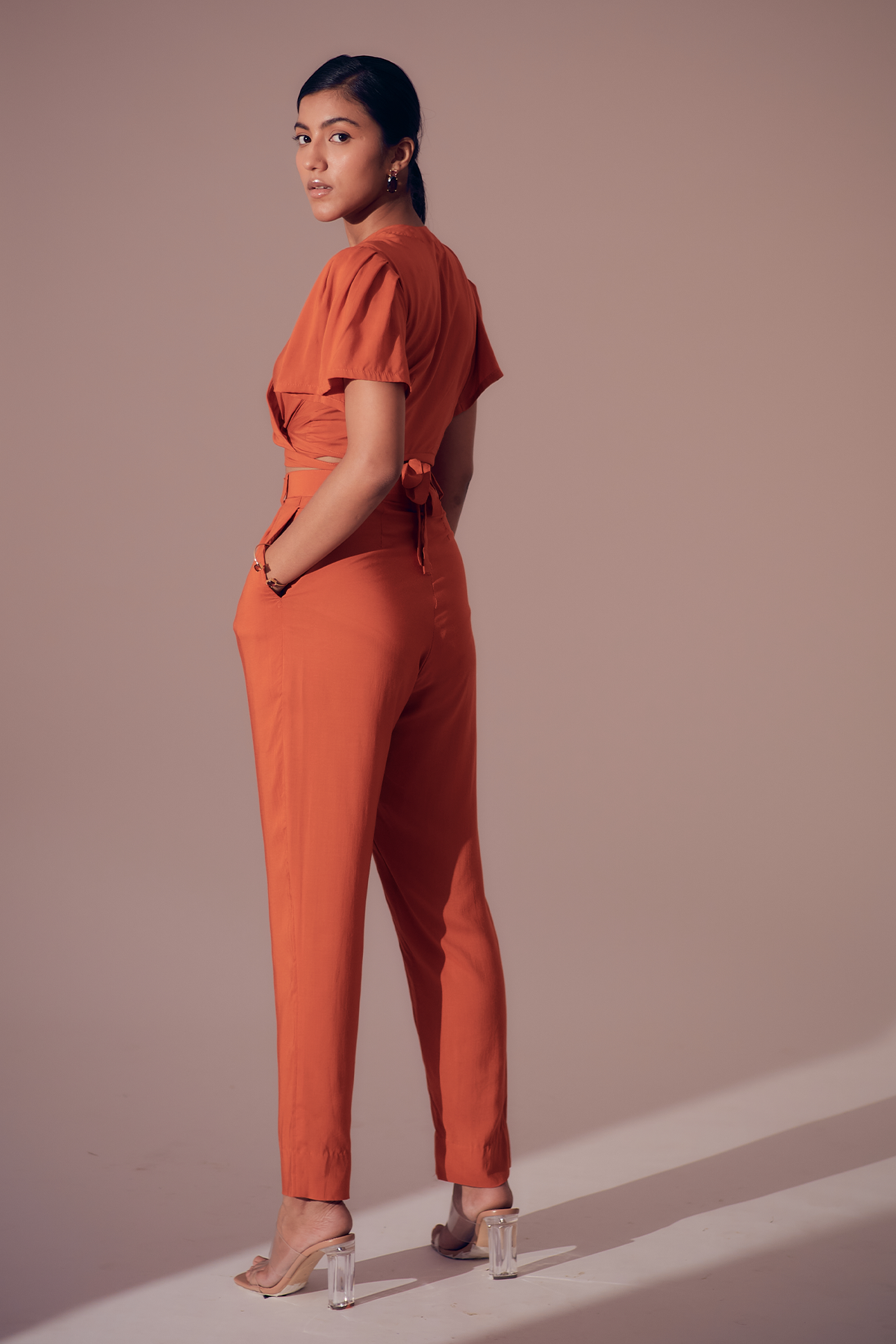 Clio Pants - Sunset Orange