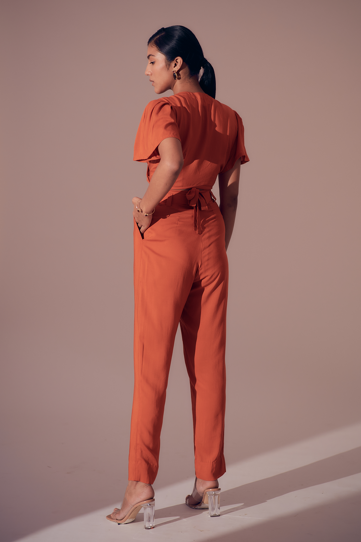 Clio Pants - Sunset Orange