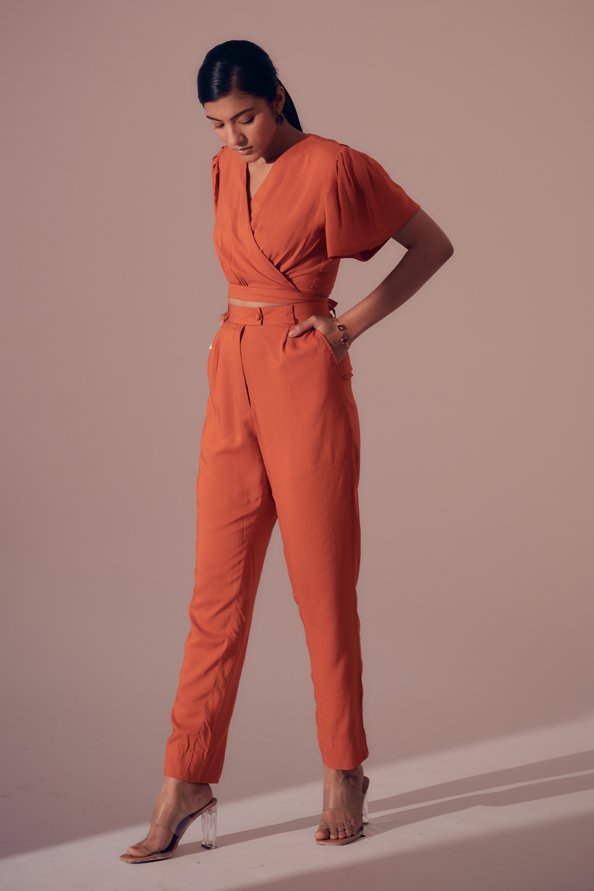 Clio Pants - Sunset Orange