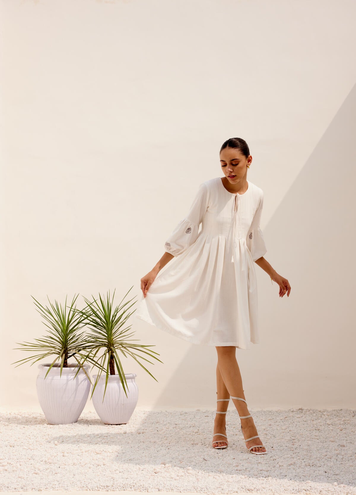 Mid Summer Dress - White
