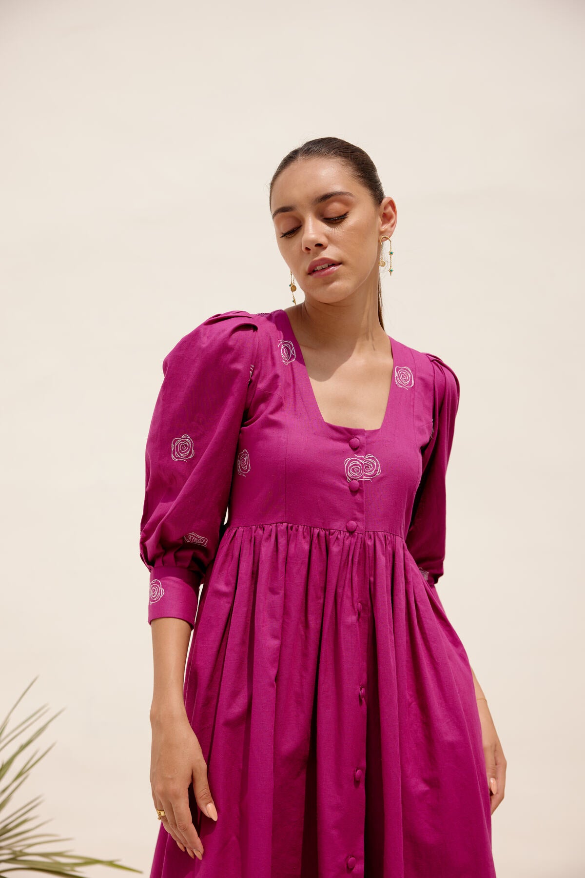 Sienna Dress - Magenta