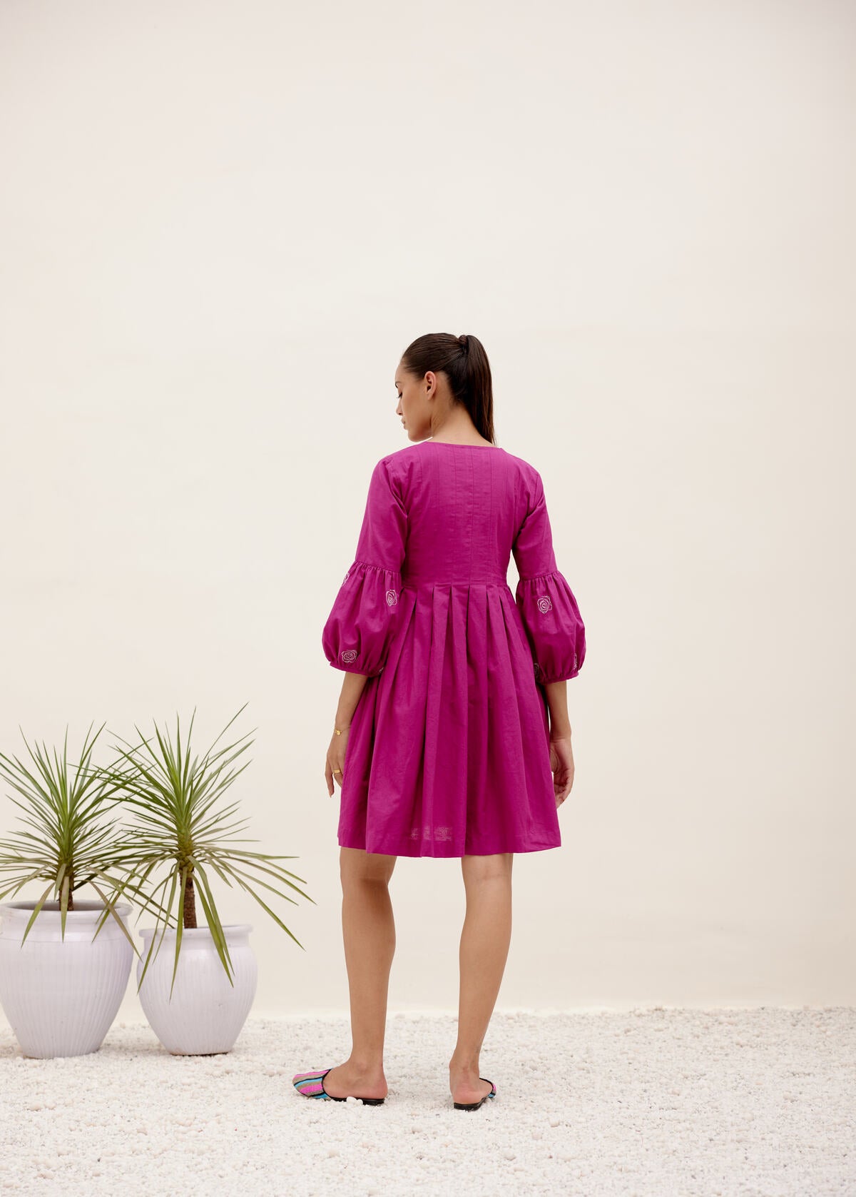 Mid Summer Dress - Magenta