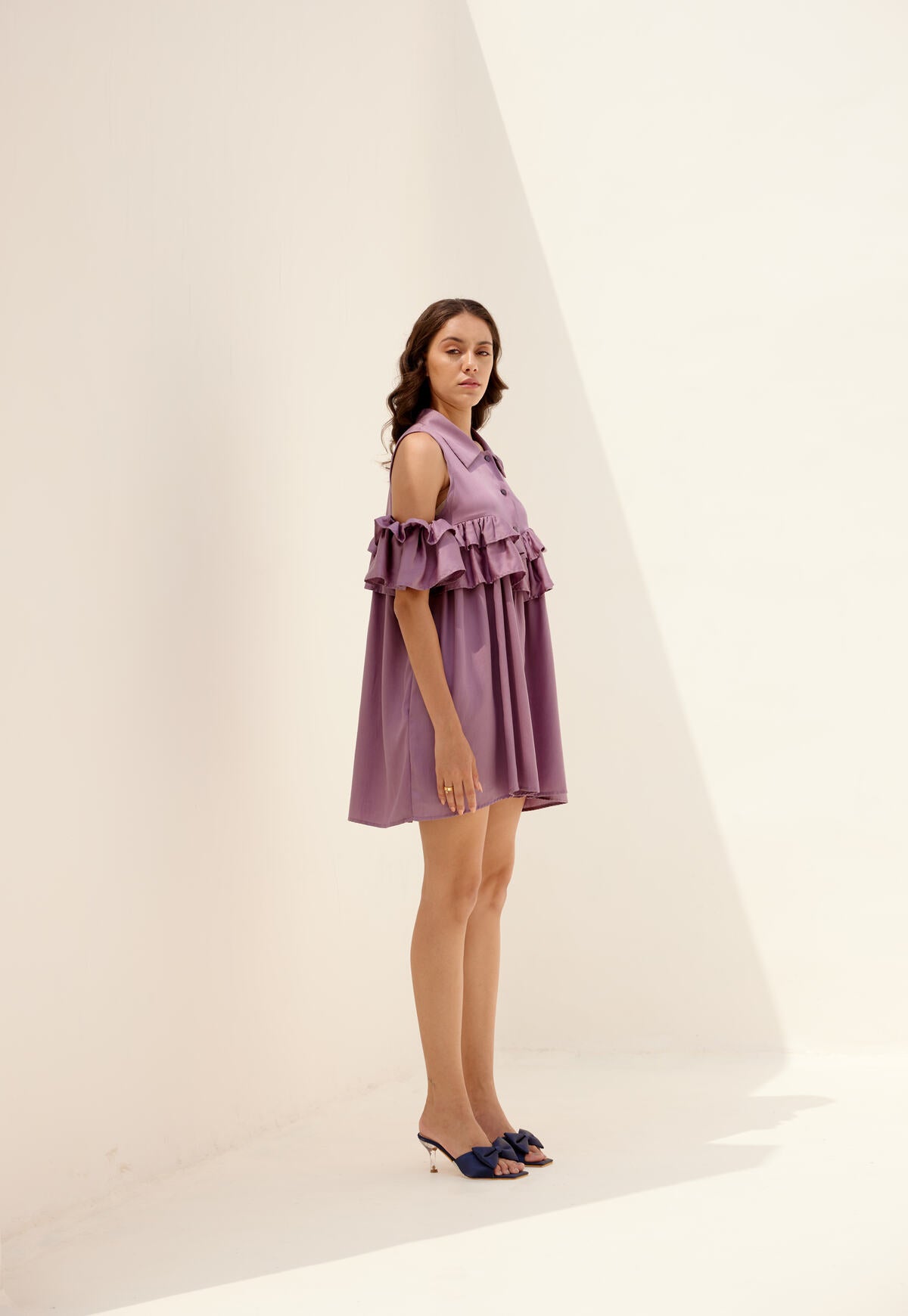 Meadow Short Dress - Lavender