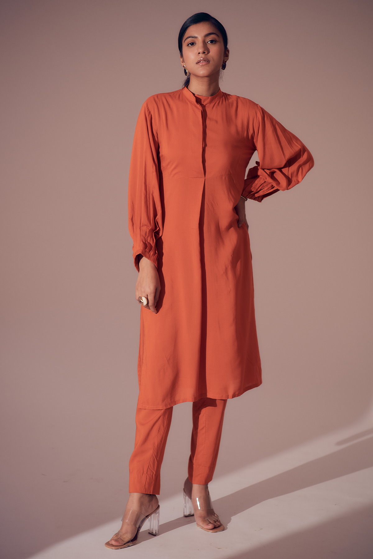 Napa Long shirt - Sunset Orange