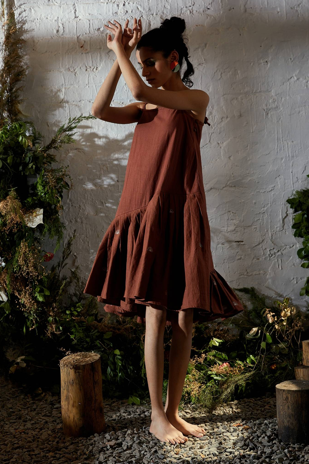 Red Wood Dress